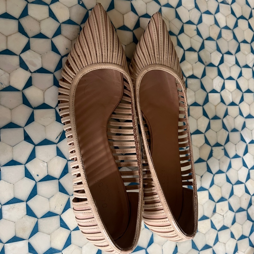 Gucci Beige Kitten Heels